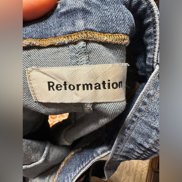 REFORMATION DEMIN MINI JEAN DRESS SIZE 6 IN EXCELLENT CONDITION - Picture 11 of 16